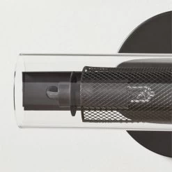 Cilindro Black Steel Wall Sconce 12 Cilindro Black Steel Wall Sconce -Chic Living Shop CilindroBlkSteelSconceAVSHF22