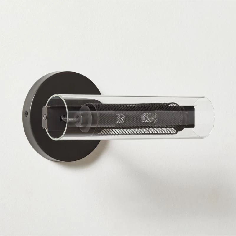 Cilindro Black Steel Wall Sconce 3 Cilindro Black Steel Wall Sconce