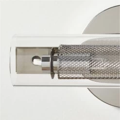 Cilindro Polished Stainless Steel Wall Sconce -Chic Living Shop CilindroPldSSSconceAVSHF22