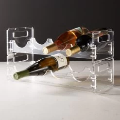Clear Wine Rack -Chic Living Shop ClearWineRackAVSHS20