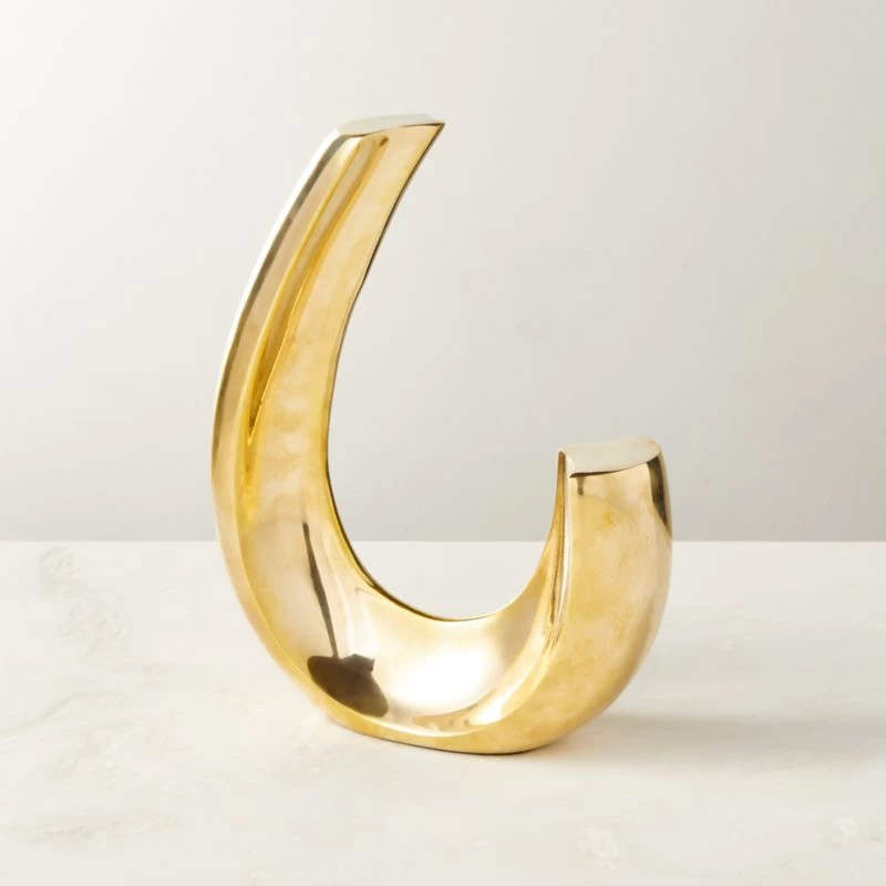 Clef Brass Sculpture Bookend 3 Clef Brass Sculpture Bookend