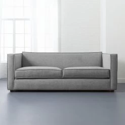 Club Grey Fabric 2-Seater Sofa