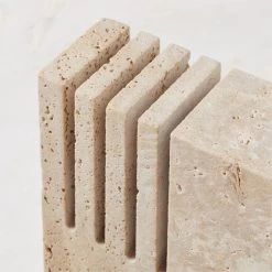 Cojo Travertine Bookends Set Of 2 -Chic Living Shop CojoTravertineBookendAV2SHS22 1