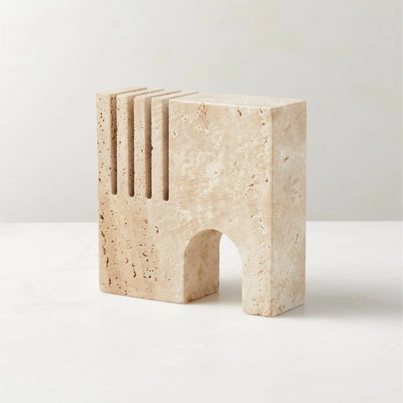 Cojo Travertine Bookend 3 Cojo Travertine Bookend