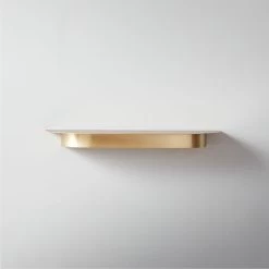 Collar Brass Wall Shelf Small 18"