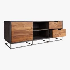 Congo Wood Media Console 56'' -Chic Living Shop CongoMediaCredenzaAV1S16