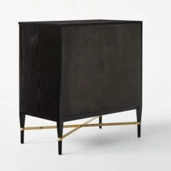 Connoisseur 5-Drawer Black Oak Wood Dresser Model 1003 -Chic Living Shop ConnoisseurDresser3QBSSS21