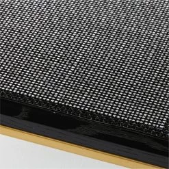 Connoisseur 2-Drawer Black Oak Wood Nightstand With Marble Top Model 8714 -Chic Living Shop ConnoisseurNightstandAVSSS21