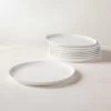 Contact White Dinner Plate Set Of 8 -Chic Living Shop ContactWhtDinnerPlateS8SHS22