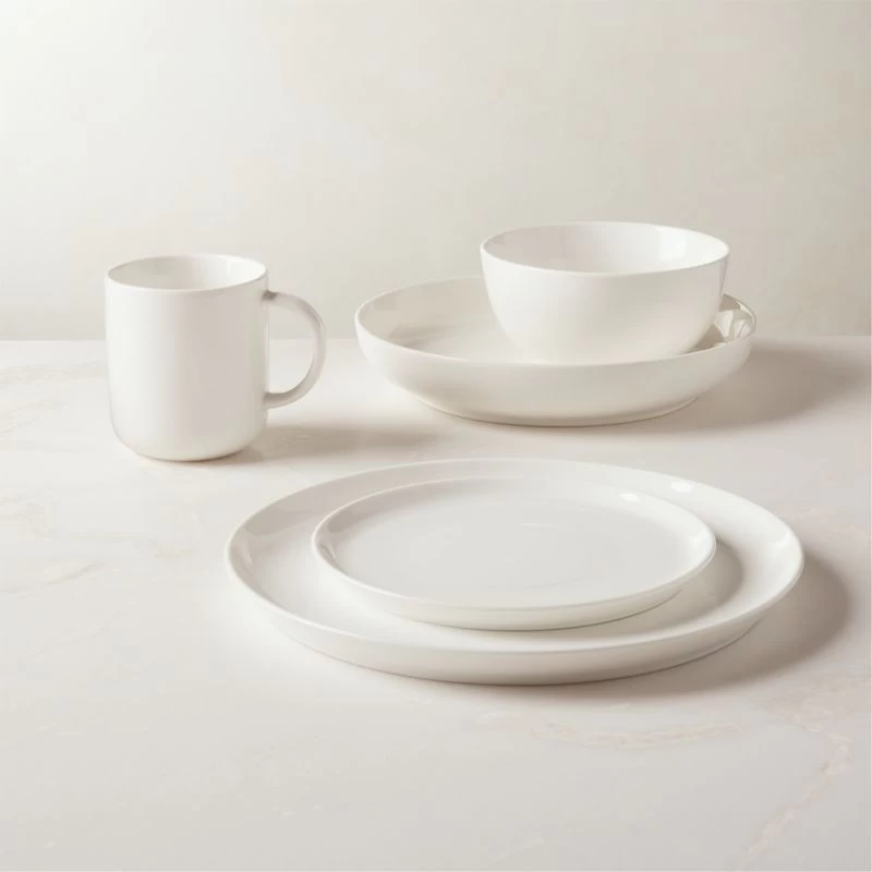 Contact White Pasta Bowl Set Of 8 4 Contact White Pasta Bowl Set Of 8 - Image 2