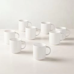 Contact White Mug Set Of 8