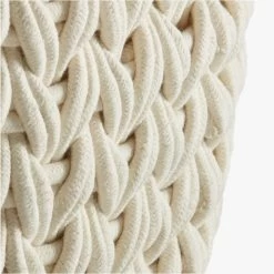 Conway Rectangular White Cotton Storage Basket Small 14 Conway Rectangular White Cotton Storage Basket Small -Chic Living Shop ConwayBasketWhiteXLAVS18