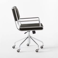 Court Black Vegan Leather Office Chair 13 Court Black Vegan Leather Office Chair -Chic Living Shop CourtBlackOfficeChairSDSSS22