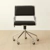 Court Black Vegan Leather Office Chair -Chic Living Shop CourtBlackOfficeChairSHS22