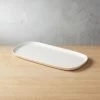 Crisp Rectangular Matte White Serving Platter -Chic Living Shop CrispMatteWhiteRctSrvPlttrSHS18