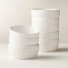 Crisp Matte White Soup Bowl Set Of 8 -Chic Living Shop CrispMttWhiteSoupBowlS8SHF20