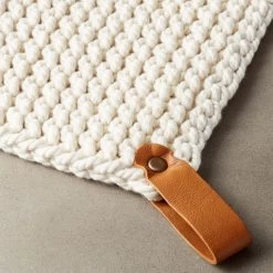 Crochet White Pot Holder -Chic Living Shop CrochetPotHolderAVSHS19