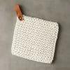 Crochet White Pot Holder -Chic Living Shop CrochetPotHolderSHS19