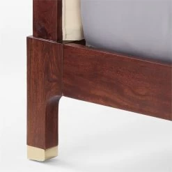 Crosby Tufted White Velvet And Wood Queen Bed -Chic Living Shop CrosbyTuftedQueenBedAVSSF21