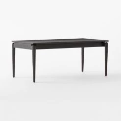 Crowley Black Wood Dining Table -Chic Living Shop CrowleyTpdLegDiningTable3QSSS23