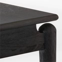 Crowley Black Wood Dining Table -Chic Living Shop CrowleyTpdLegDiningTableAVSSS23