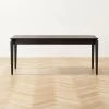 Crowley Black Wood Dining Table 1 Crowley Black Wood Dining Table -Chic Living Shop CrowleyTpdLegDiningTableSHS23