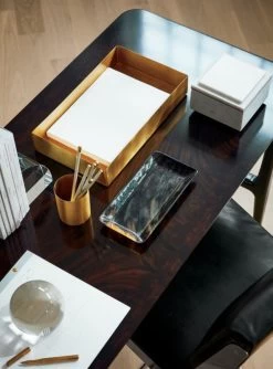 Solid Brass Studio Pencil Cup -Chic Living Shop CrystalDomeMagnifierJL19