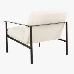 Cue White Chair With Black Legs 17 Cue White Chair With Black Legs -Chic Living Shop CueChairBlackTalentWhite3QBS17