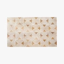 Cultivo Geometric Wood Wall Art -Chic Living Shop CultivoWoodWallArtS20