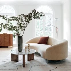 Santoro Round White Quartz Coffee Table -Chic Living Shop CurvoShearlingSofaFCOC20 1x1