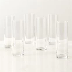 Cylinder Champagne Flute Set Of 6