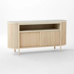 Cypress White-Washed Wood Credenza -Chic Living Shop CypressWhtWshdCredenza3QSSF21
