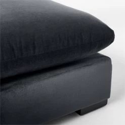 Deseo Charcoal Grey Performance Velvet Ottoman 11 Deseo Charcoal Grey Performance Velvet Ottoman -Chic Living Shop DeseoChcVltArmlessChairAVSSF23