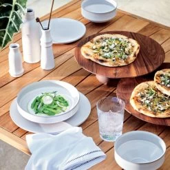 Dolce 4-Piece White Dinnerware Set With Pasta Bowl -Chic Living Shop DolceDinnerwareMartaOpticAP21 1x1 2