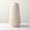 Domitia Textured Ivory White Vase Tall -Chic Living Shop DomitiaTxtrdVaseSHS23