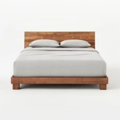 Dondra Teak Wood Queen Bed -Chic Living Shop DondraQueenBedSOSSS21