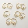 Polished Brass Curtain Rings Set Of 9 -Chic Living Shop DraperyRingsPlshdBrassS9AVSHF21
