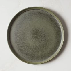 Drift Green Dinner Plate With Reactive Glaze