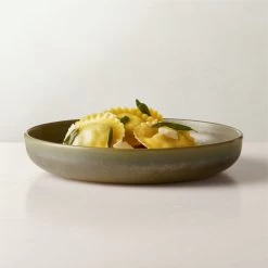 Drift Green Pasta Bowl With Reactive Glaze -Chic Living Shop DriftRctGrnPastaBowlROS22