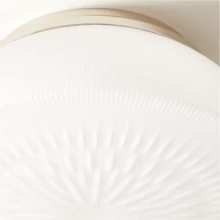 Dufrene Polished Nickel Flush Mount Light -Chic Living Shop DufrenePldNklFlushMountAVSHS23