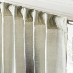 Elysium Green Dupioni Silk Window Curtain Panel 48"x84'' -Chic Living Shop ElysiumGrnCrtn96PanelAV3SHF23