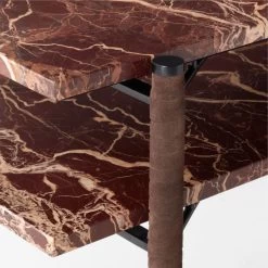 Ember Red Marble Console Table -Chic Living Shop EmberRdMrblConsoleTableAVSSF22