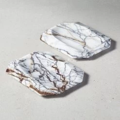 Emerald Cut Marble Spoon Rest -Chic Living Shop EmeraldCutWnSpoonRestAVSHF21