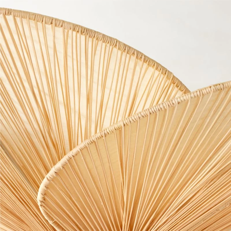 Emile Rattan And Polished Brass Floor Lamp 5 Emile Rattan And Polished Brass Floor Lamp - Image 3