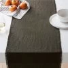 Eria Linen Moss Green Table Runner 14"x90" -Chic Living Shop EriaLinenRunner14x90inAVSHF22