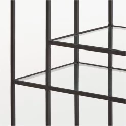 Euclidean Black Metal Etagere -Chic Living Shop EuclideanBlackEtagereAVSSS21