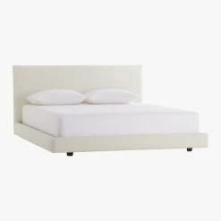 Facade Soft White Queen Bed -Chic Living Shop FacadeBedQueenSnowS14