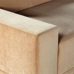 Faible 6-Piece U-Shaped Wheat Performance Velvet Sectional Sofa With Left Arm -Chic Living Shop FaibleWhtVlvtLA6PcSectAVSSS23