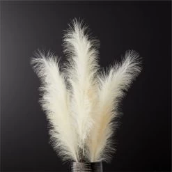 Faux Pampas Grass Ivory Stem 39" Set Of 3