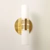 Figaro Polished Brass Wall Sconce -Chic Living Shop FigaroBrassSconceSHS22